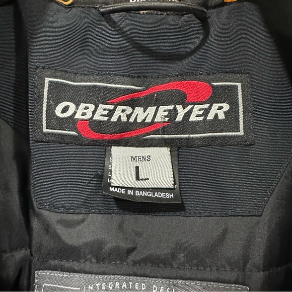 Obermeyer ATC Men’s Hooded Jacket Large Charcoal / Orange - Picture 2 of 11